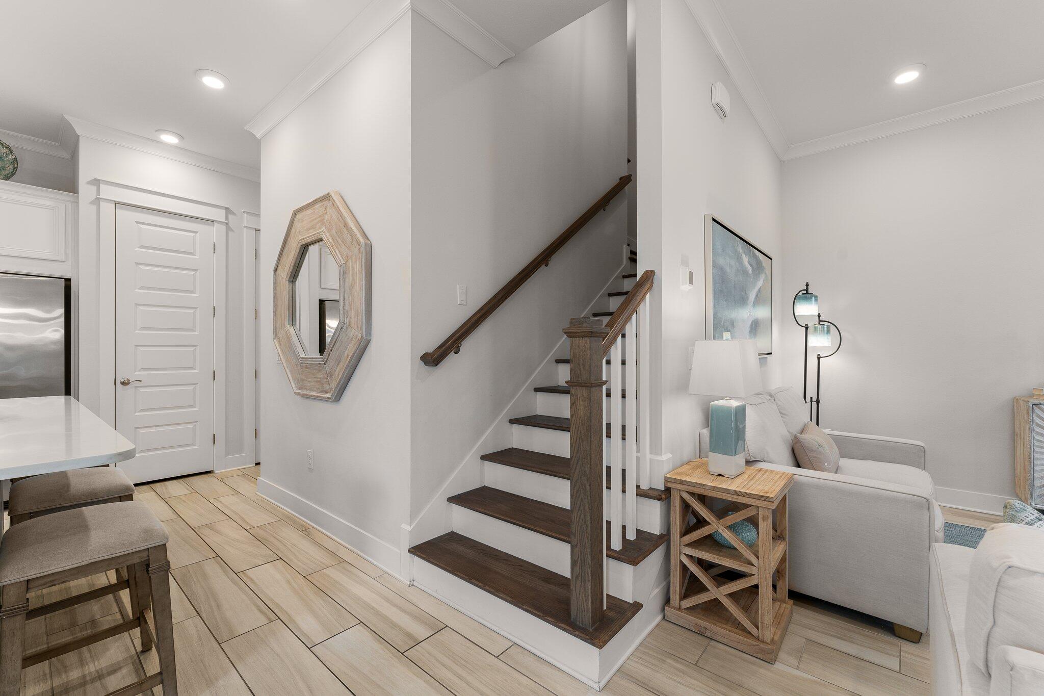 117 Pine Lands Loop Inlet Beach, FL 32461 - Photo 16 of 48 a view of entryway and hall with wooden floor