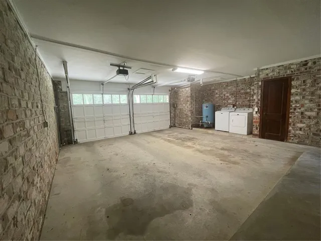 a view of a garage