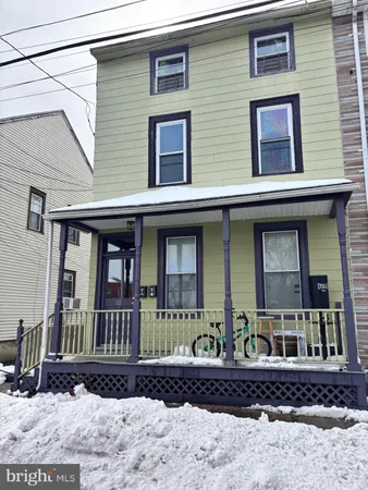 a front view of a house