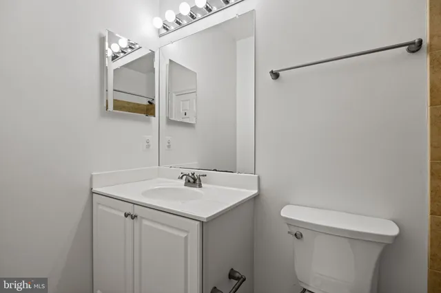 a view of a building with a street