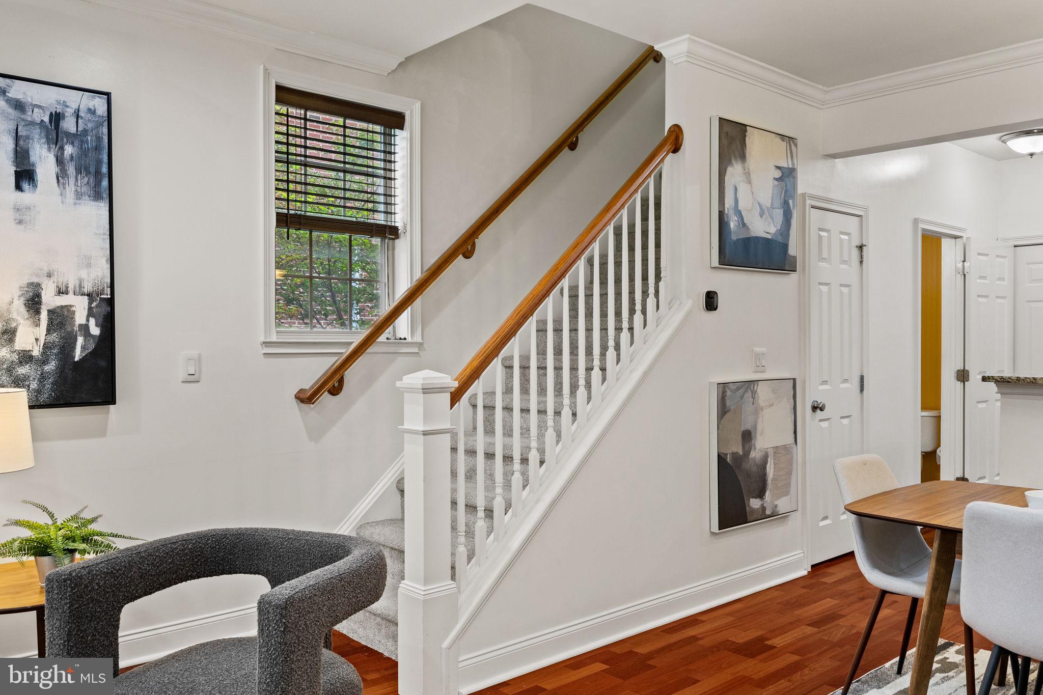 201 Commodore Court Philadelphia, PA 19146 - Photo 5 of 61 a view of entryway and hall with wooden floor