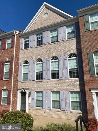 front view of a brick house