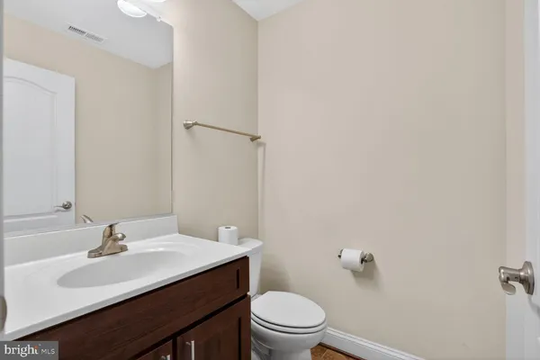 a view of a garage with storage