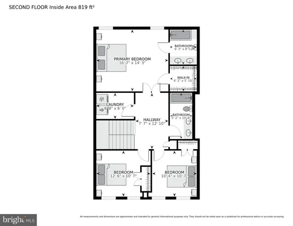 a view of a brick building next to a yard