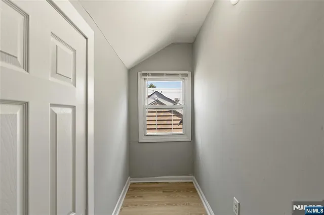 a view of hallway with window