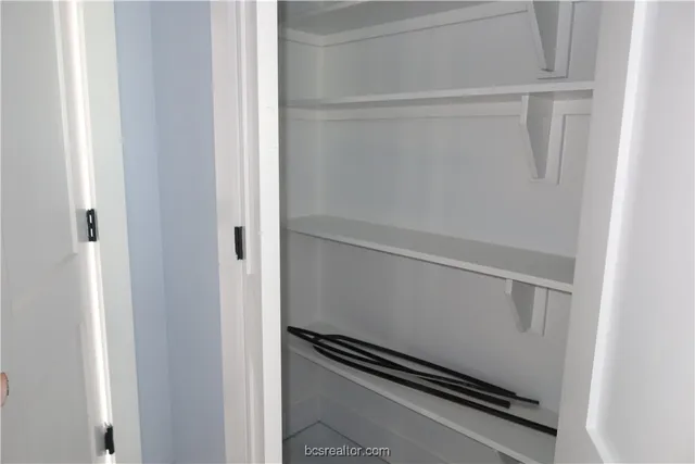 a close view of closet