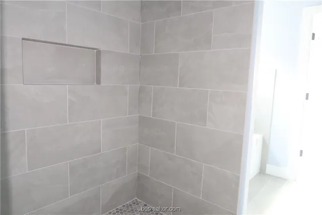 a close up of a shower