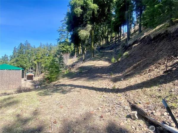 a backyard of a house