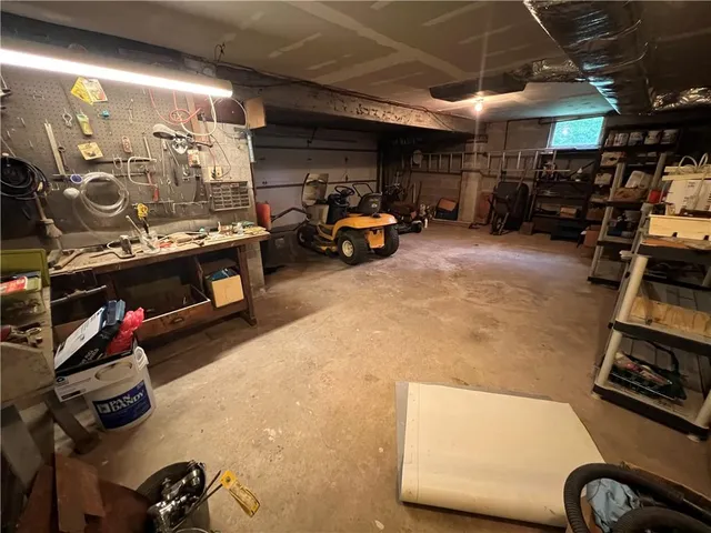 a car parked in a parking garage