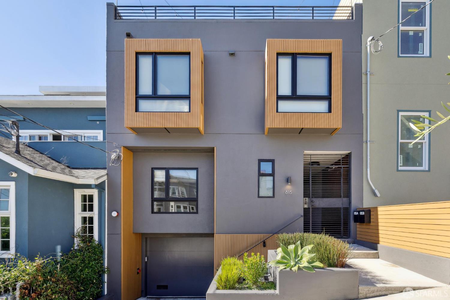 a front view of a house