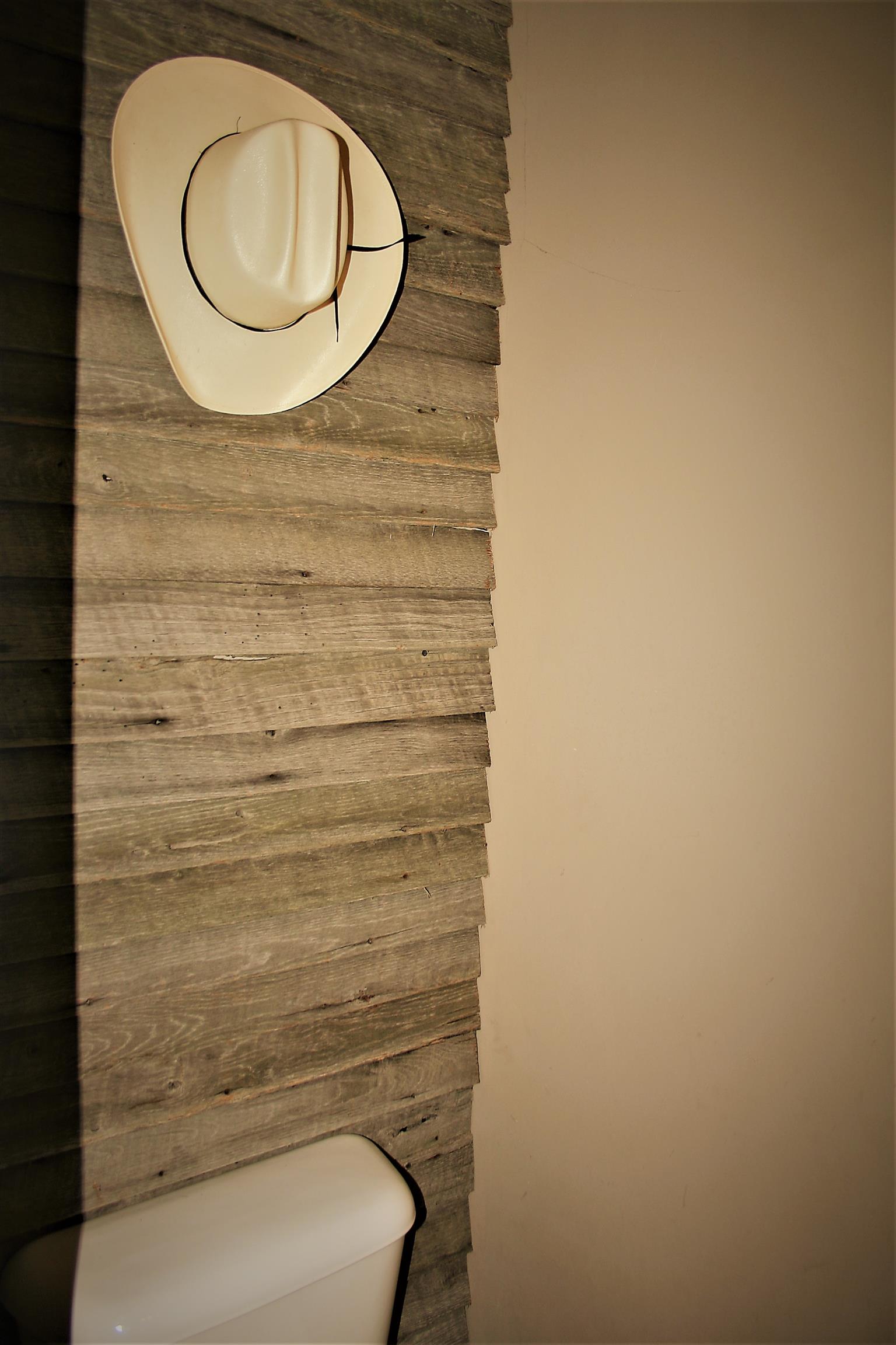 722 Wiley Brown Road Clarksville, TN 37043 - Photo 17 of 29 Half bath with barn wood accent wall with. so cute