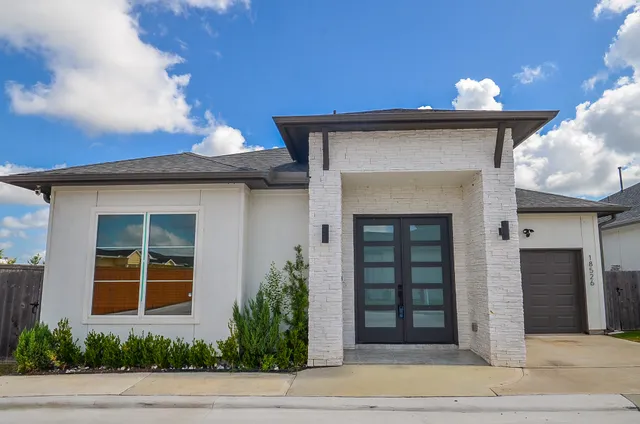 a view of a fireplace with potted plants