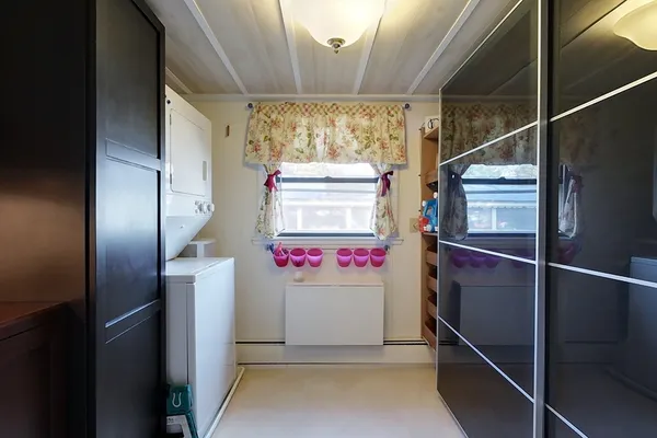 a room with storage and utility