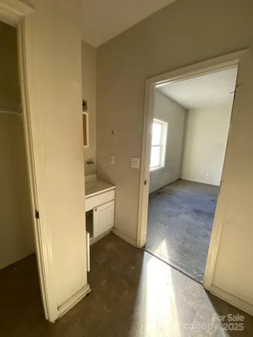 a view of a bathroom with a sink
