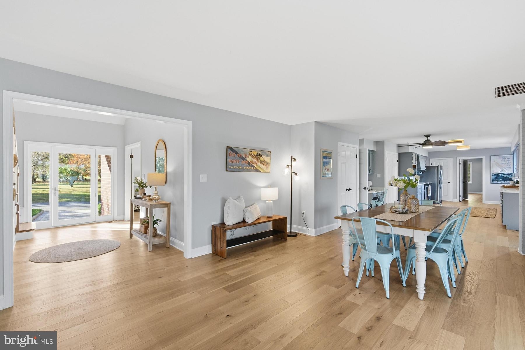 25500 Chance Farm Road St. Michaels, MD 21663 - Photo 18 of 43 a view of a a dining room with furniture window and wooden floor