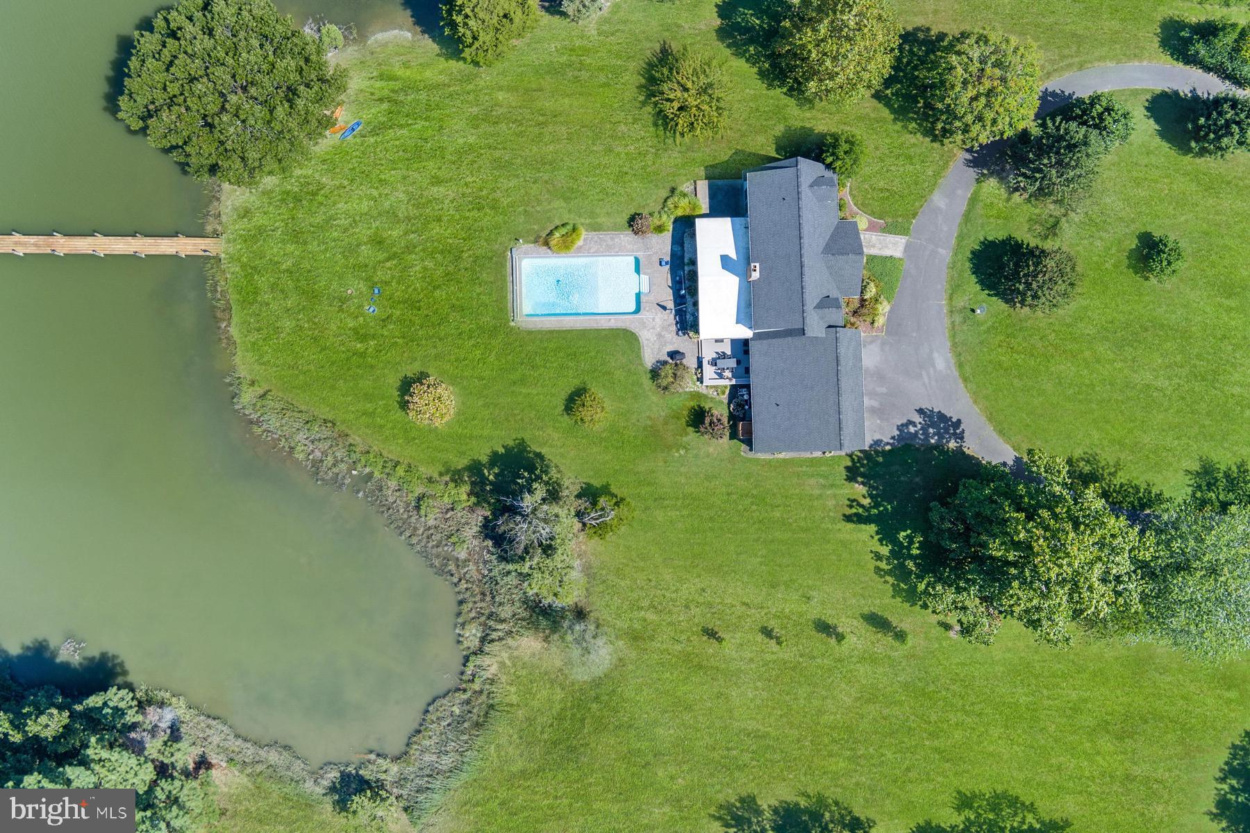 25500 Chance Farm Road St. Michaels, MD 21663 - Photo 39 of 43 an aerial view of a house with a yard