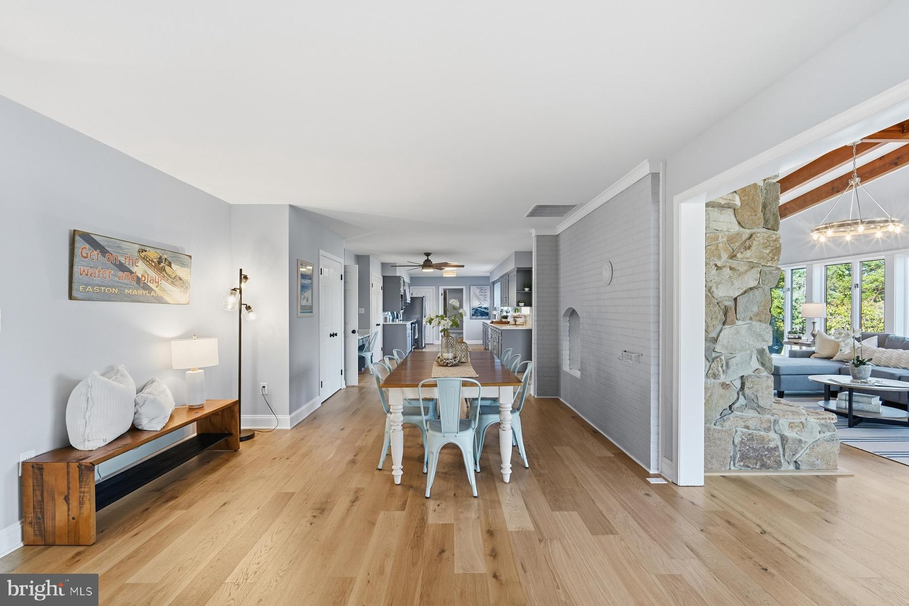 25500 Chance Farm Road St. Michaels, MD 21663 - Photo 43 of 43 a view of a dining room with furniture window and wooden floor
