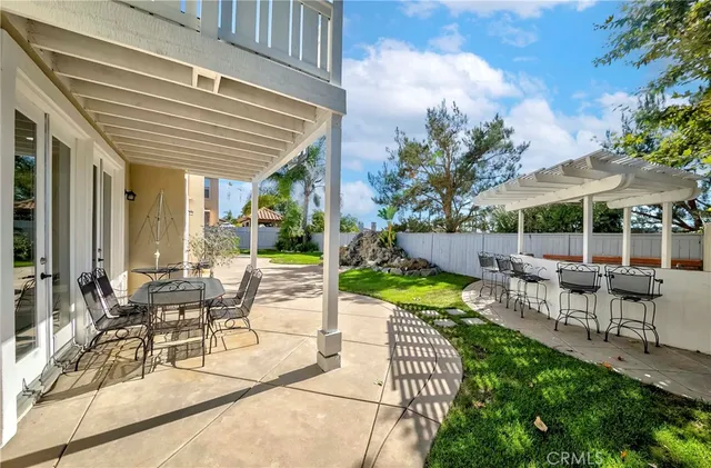 a view of building and yard