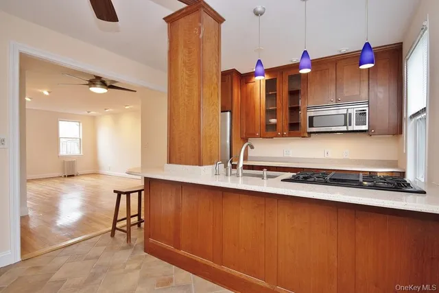 a room with gym equipment and a large window