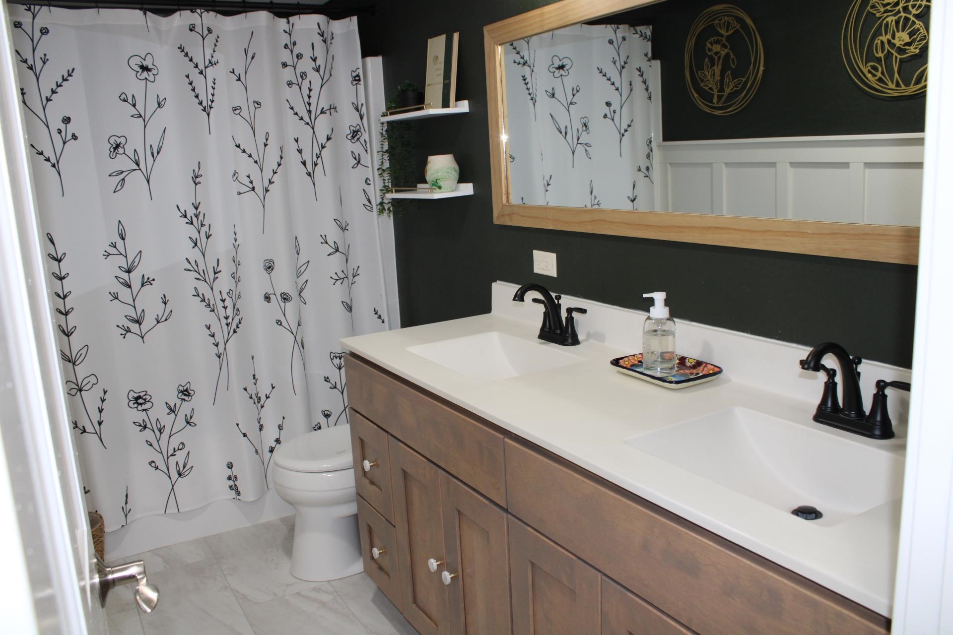 14251 West Kent Road Kent, IL 61044 - Photo 29 of 35 a bathroom with a sink and a mirror