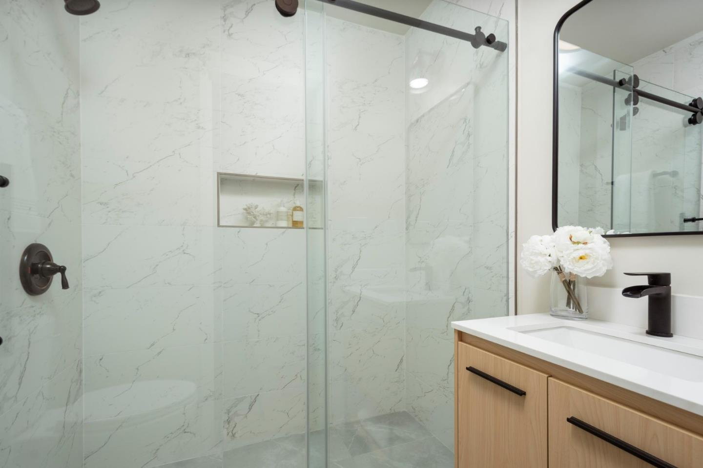 2499 Alpine Road Menlo Park, CA 94025 - Photo 12 of 28 a bathroom with a sink and mirror