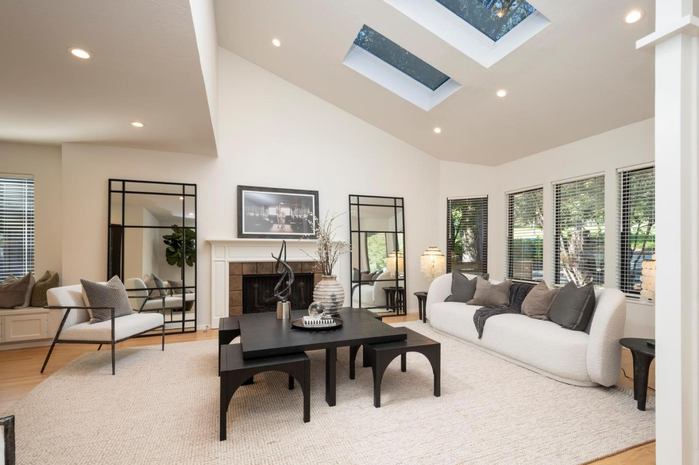 2499 Alpine Road Menlo Park, CA 94025 - Photo 3 of 28 a living room with furniture and a fireplace