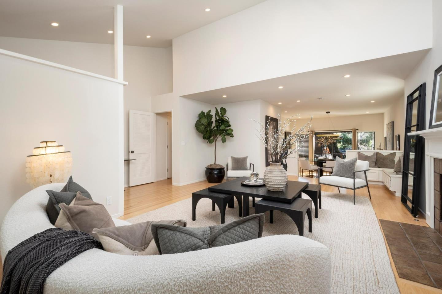 2499 Alpine Road Menlo Park, CA 94025 - Photo 4 of 28 a living room with furniture and a potted plant