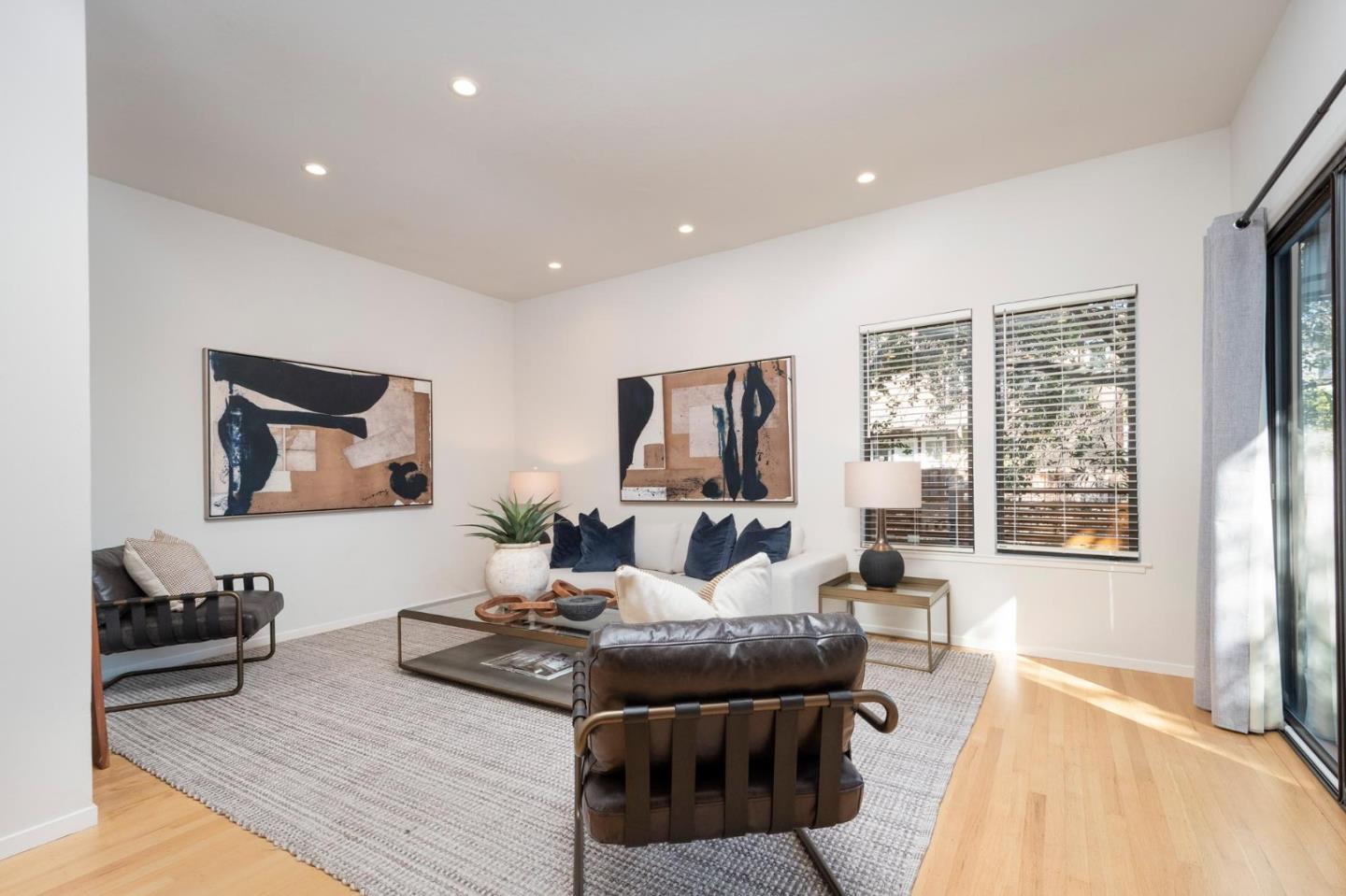 2499 Alpine Road Menlo Park, CA 94025 - Photo 10 of 28 a living room with furniture and a flat screen tv