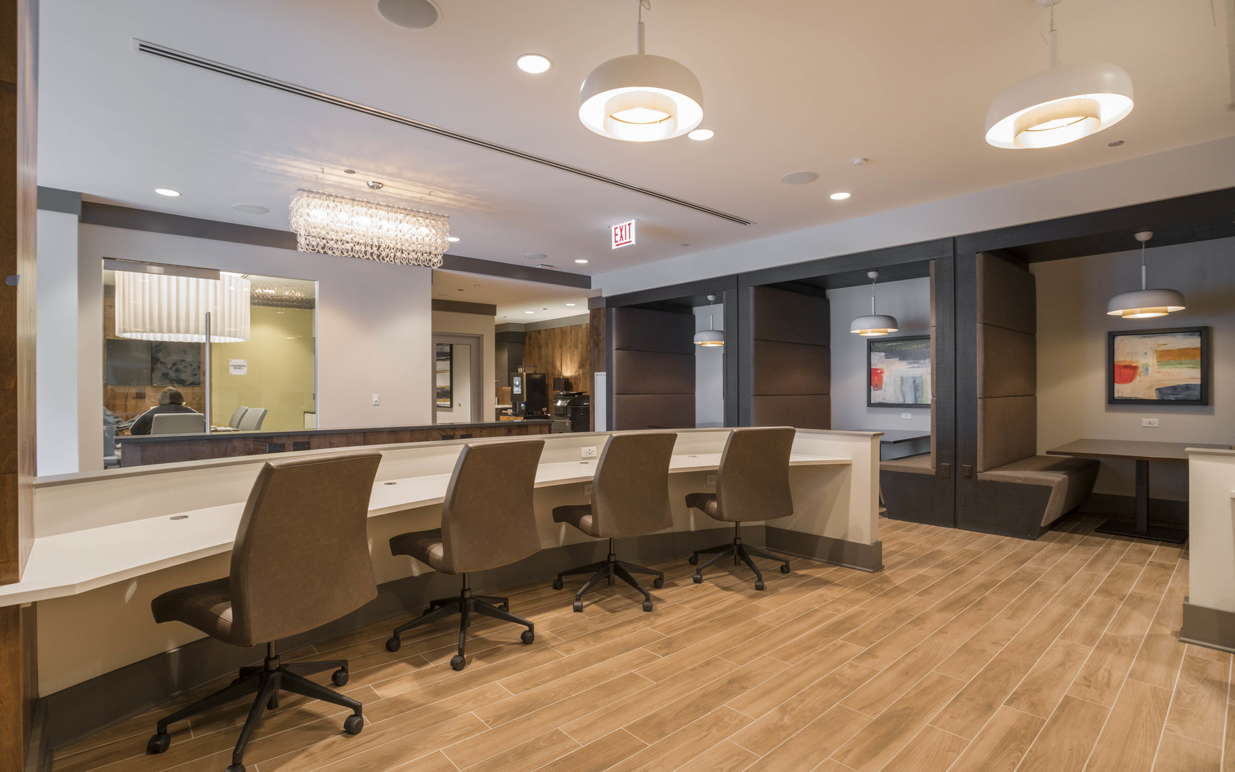 801 South Financial Place, Unit 605 Chicago, IL 60607 - Photo 12 of 31 a view of a dining room with furniture and wooden floor
