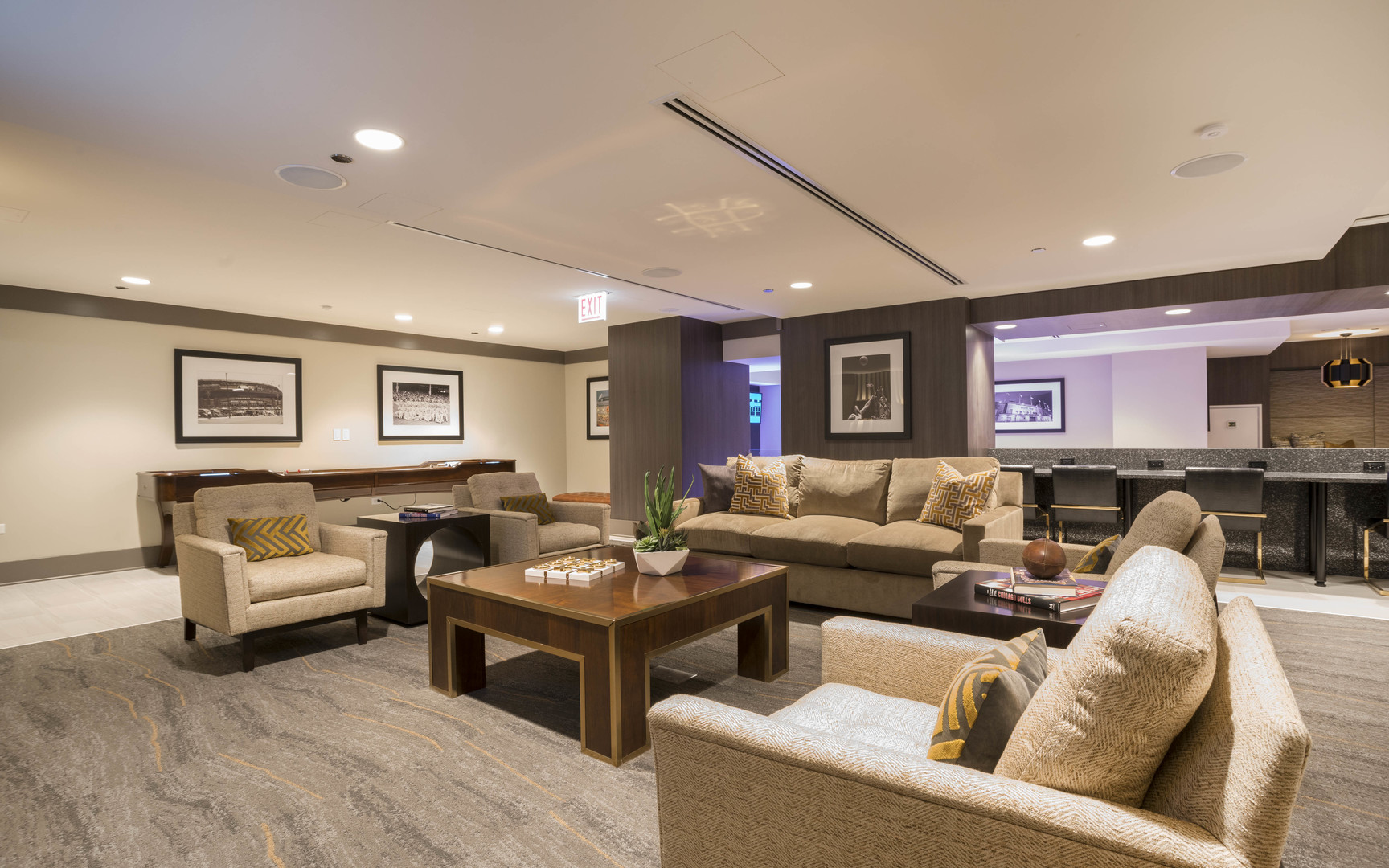 801 South Financial Place, Unit 605 Chicago, IL 60607 - Photo 13 of 31 a living room with furniture and a wooden floor