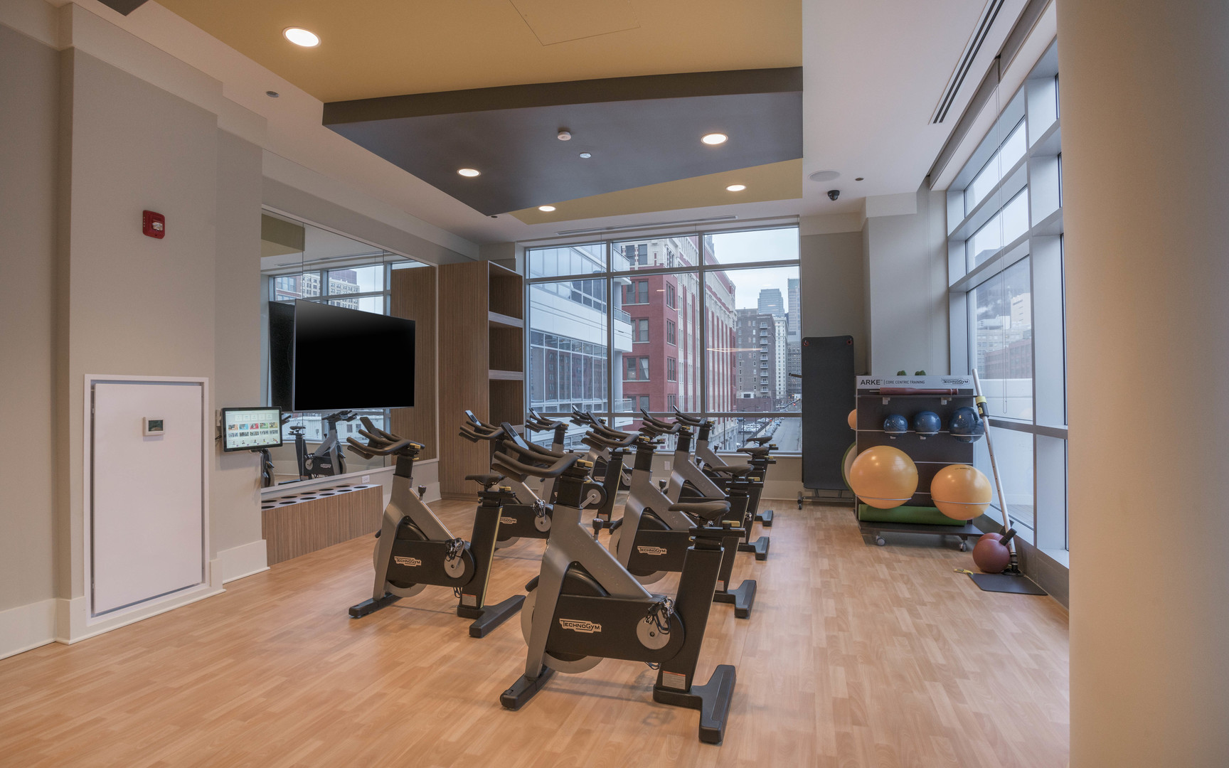801 South Financial Place, Unit 605 Chicago, IL 60607 - Photo 22 of 31 a living room with furniture and a flat screen tv