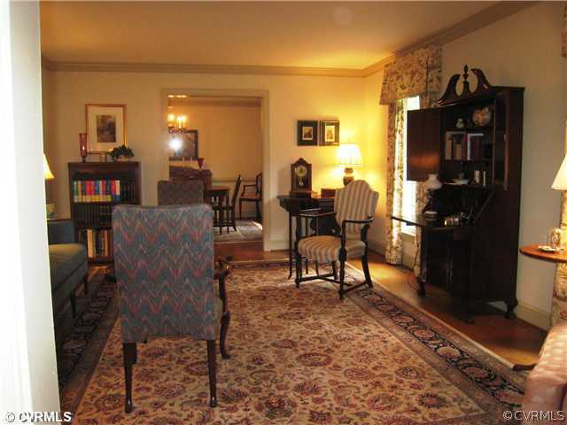 2321 Castle Hill Road Midlothian, VA 23113 - Photo 3 of 12 Living Room - Crown moulding and two front windows
