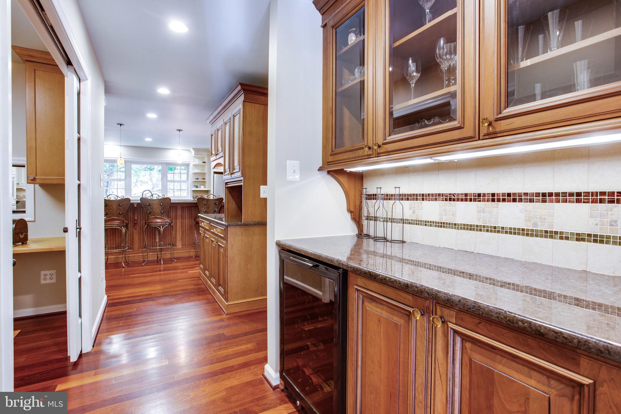 814 Ridge Drive McLean, VA 22101 - Photo 11 of 49 Butler's Pantry with wine refrigerator