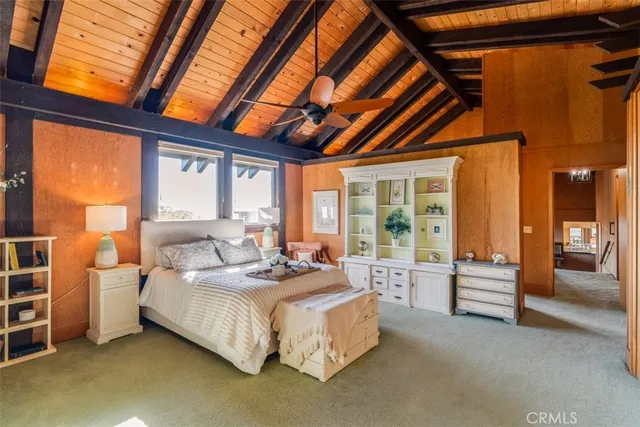 an outdoor space with furniture