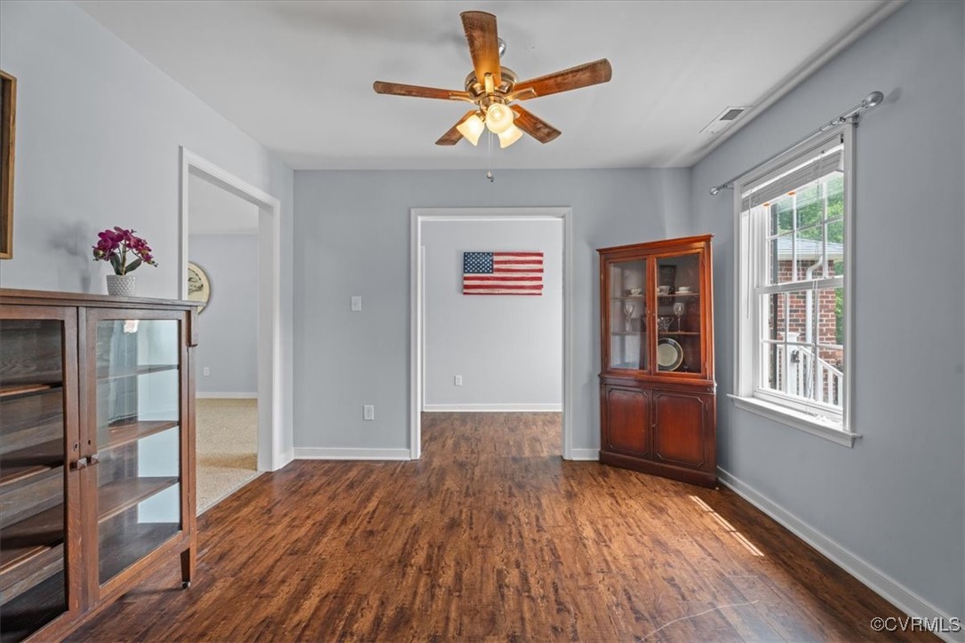3420 Ceasar Town Road Powhatan, VA 23139 - Photo 11 of 50 Spare room with dark hardwood / wood-style floors