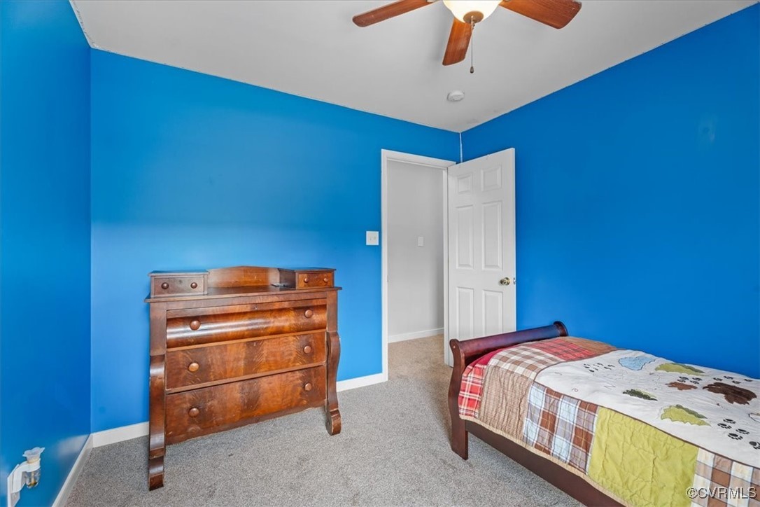 3420 Ceasar Town Road Powhatan, VA 23139 - Photo 31 of 50 Bedroom featuring ceiling fan and carpet flooring