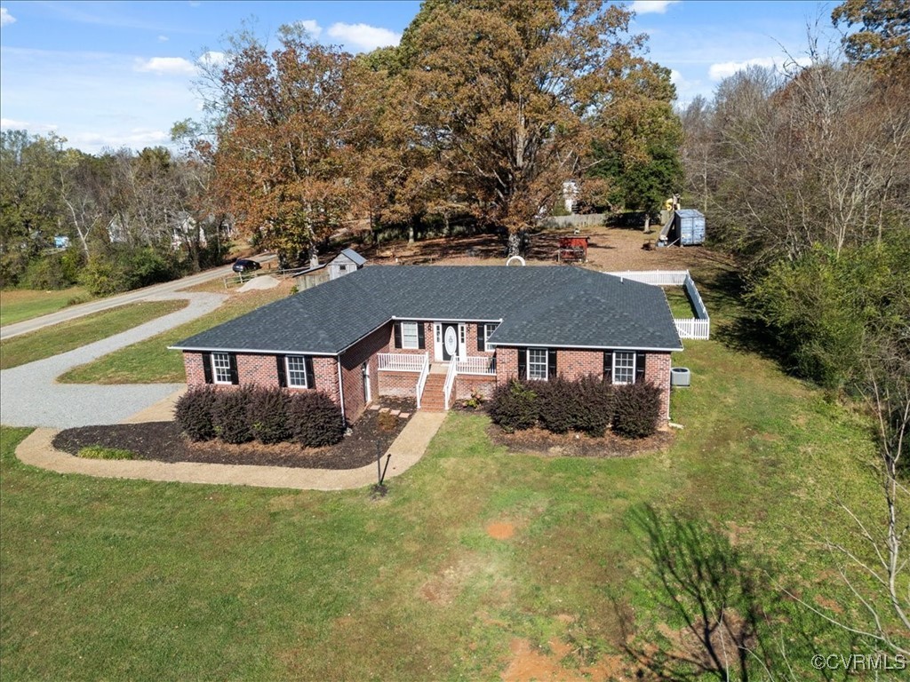 3420 Ceasar Town Road Powhatan, VA 23139 - Photo 36 of 50 Ranch-style house with a front yard