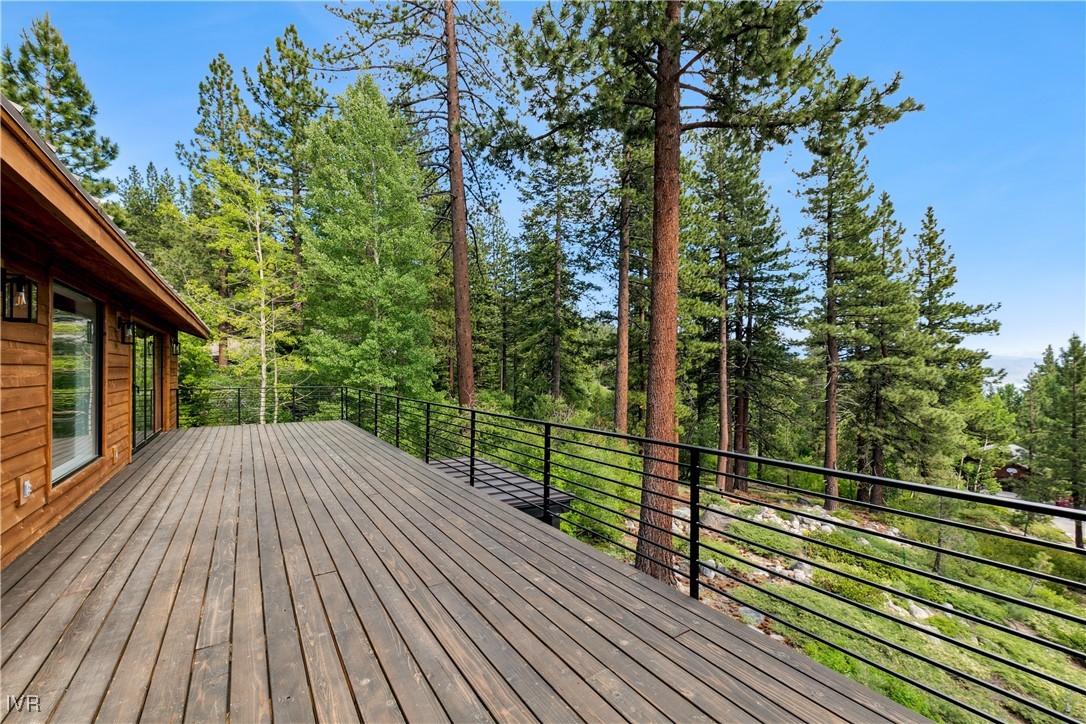 987 Wander Way Incline Village, NV 89451 - Photo 37 of 45 a view of balcony with wooden floor and fence