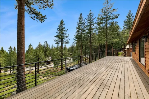 a view of a house with a deck