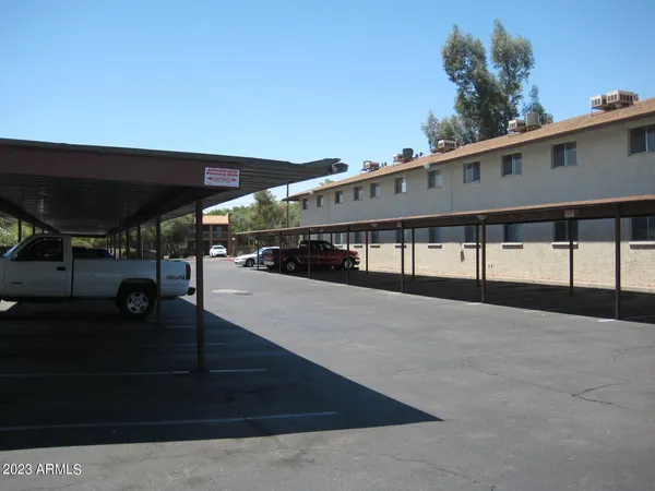a car parked in front of a building