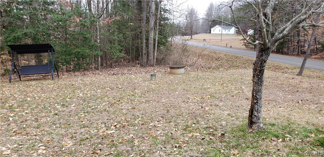 3963 Cedar Plains Road Sandy Hook, VA 23153 - Photo 9 of 12 a view of a yard with a tree