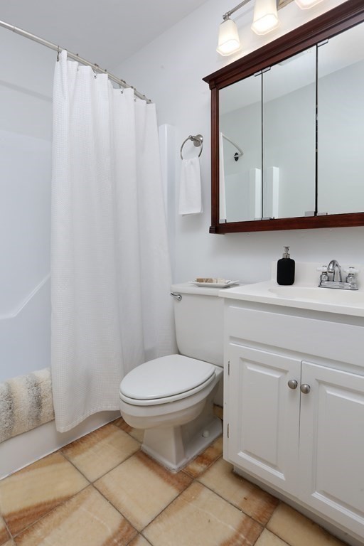 35 Milford Street, Unit 2 Boston, MA 02118 - Photo 10 of 12 a bathroom with a toilet a sink and a mirror