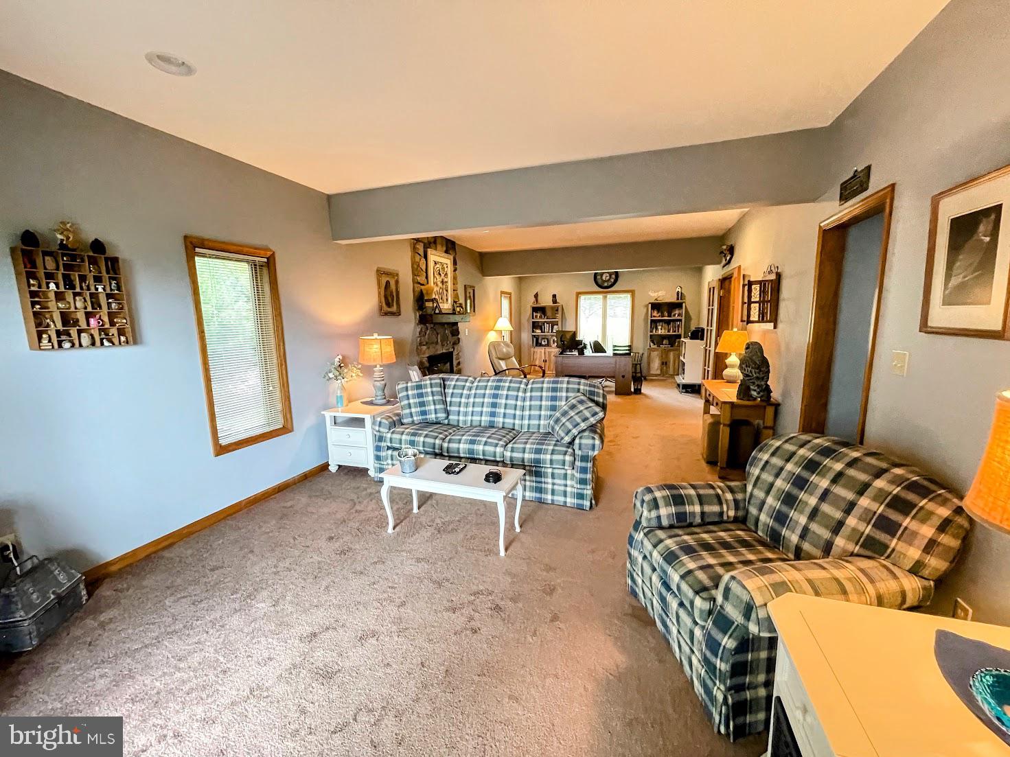 130 Summit Road Hazleton, PA 18202 - Photo 37 of 63 large family room with private deck and fireplace