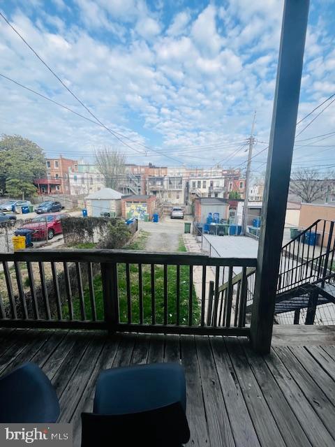 2807 North Calvert Street, Unit 2 Baltimore, MD 21218 - Photo 20 of 22 Back deck and parking