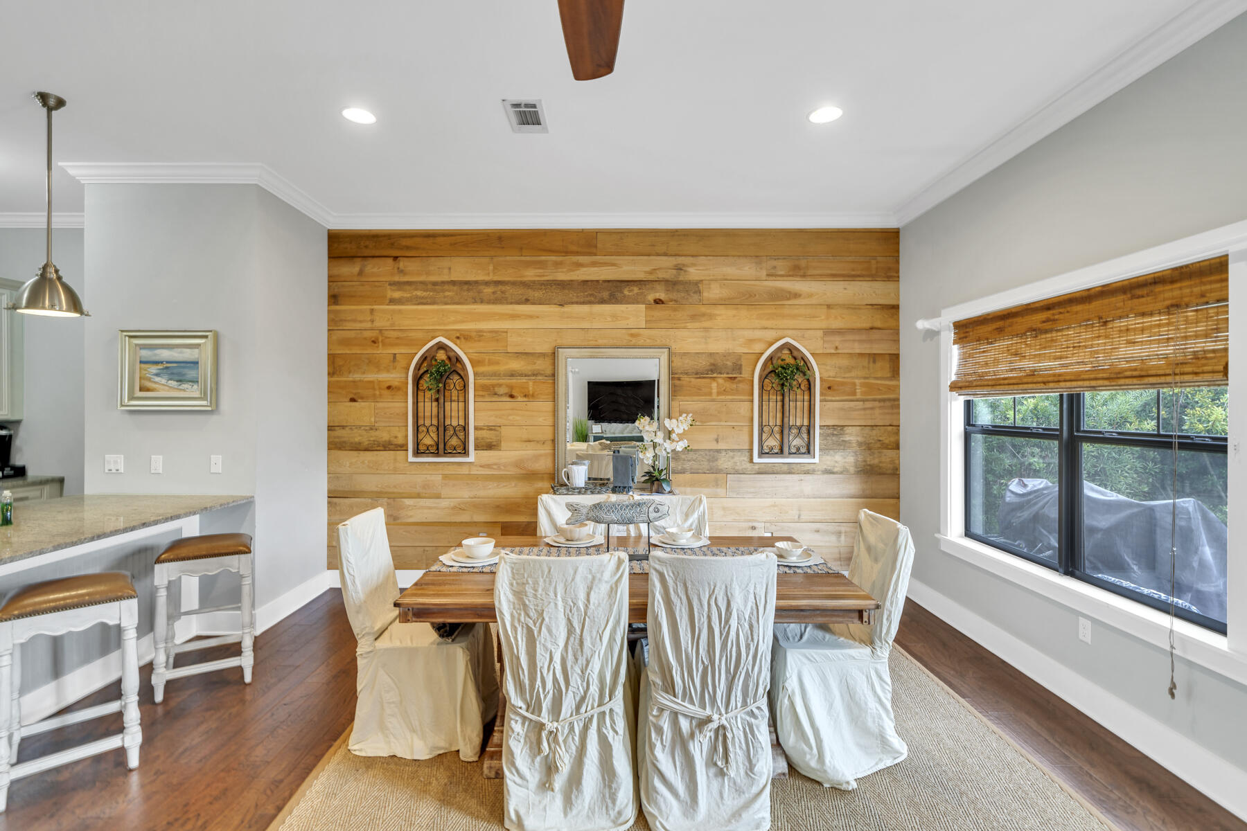 71 Emma Huggins Lane Santa Rosa Beach, FL 32459 - Photo 11 of 33 a view of a dining room with furniture window and outside view