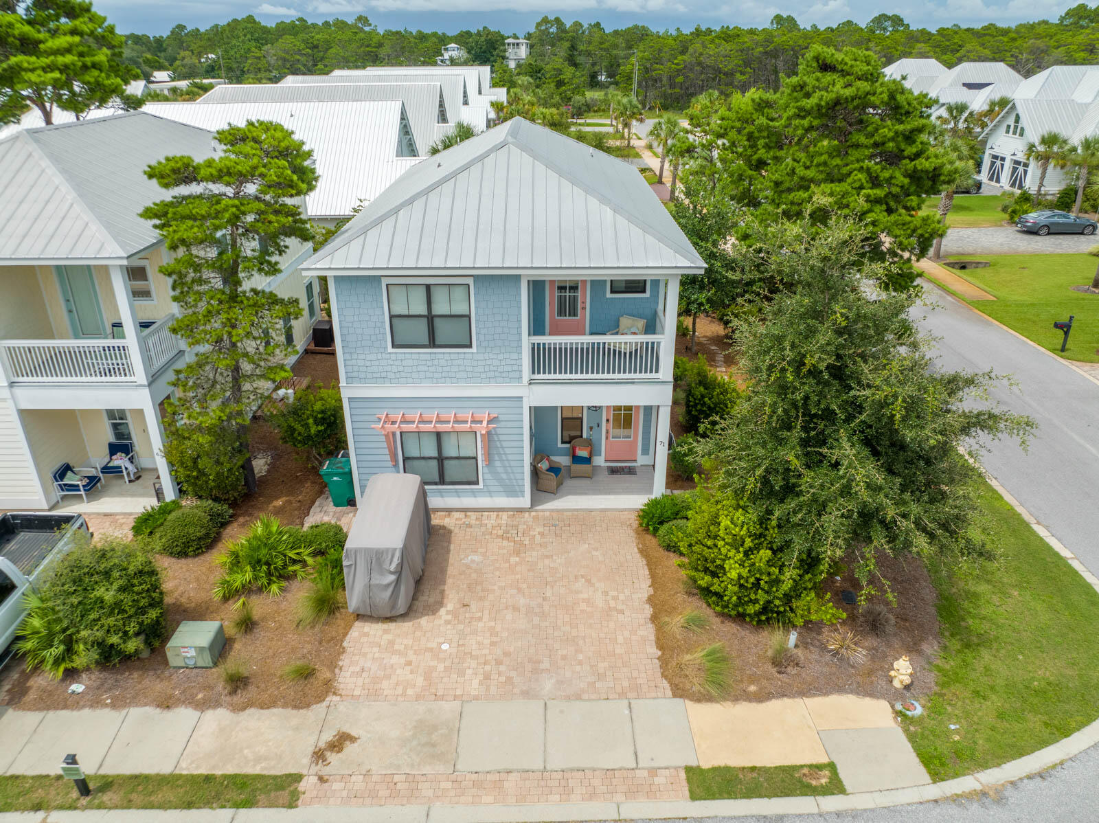 71 Emma Huggins Lane Santa Rosa Beach, FL 32459 - Photo 2 of 33 a aerial view of a house with a yard