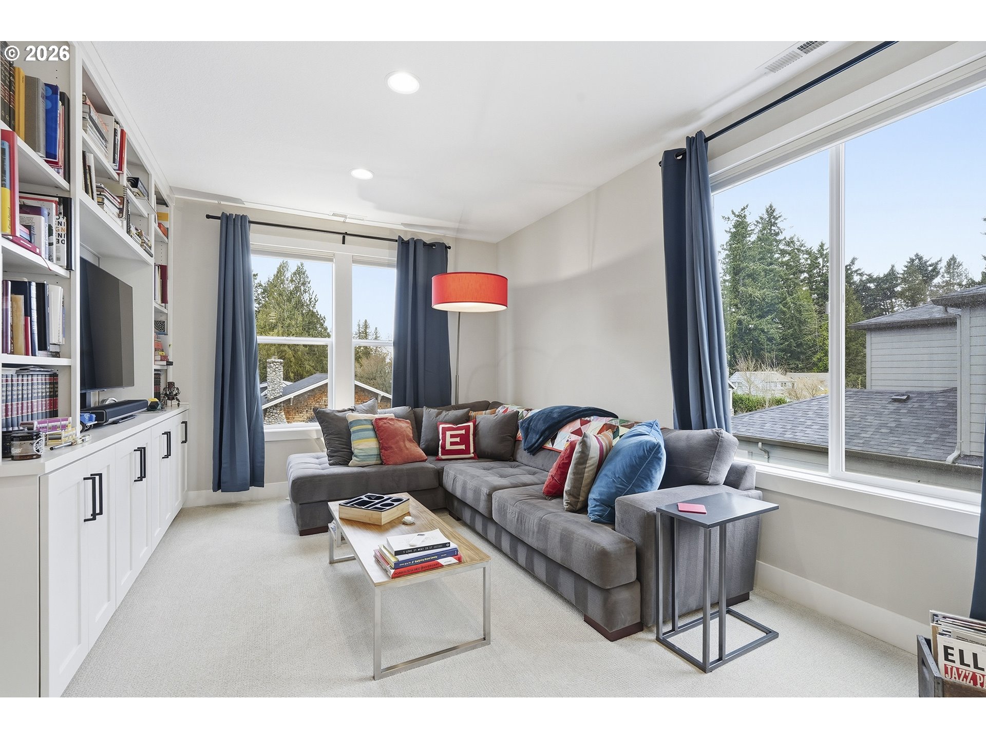 7446 Southwest 80th Terrace Portland, OR 97223 - Photo 33 of 48 a living room with furniture and a large window