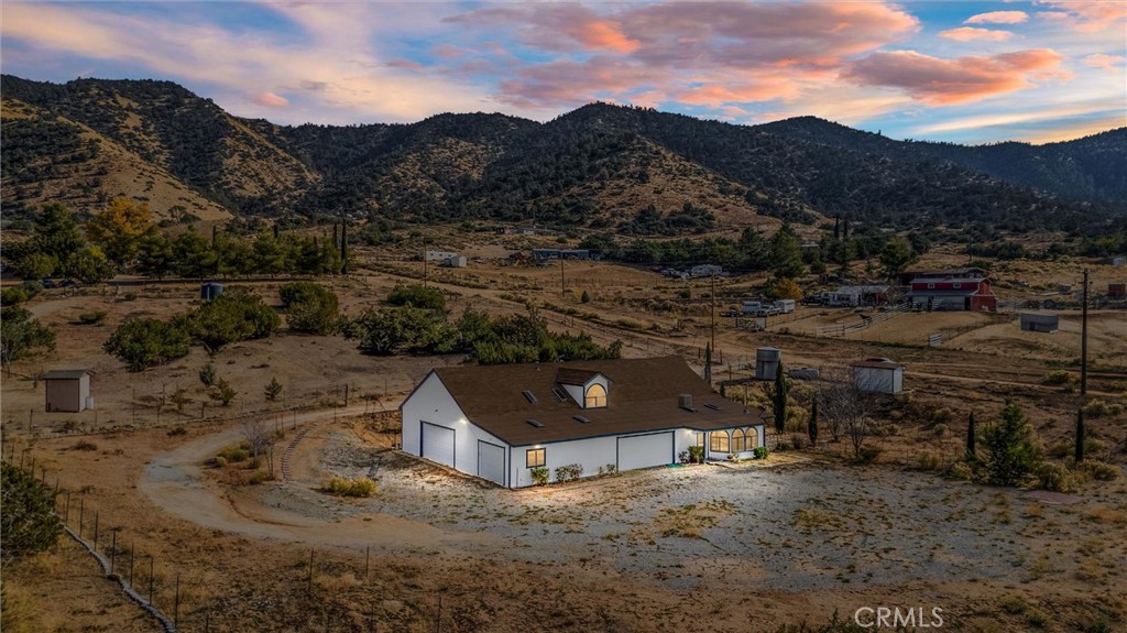 a view of houses with city view