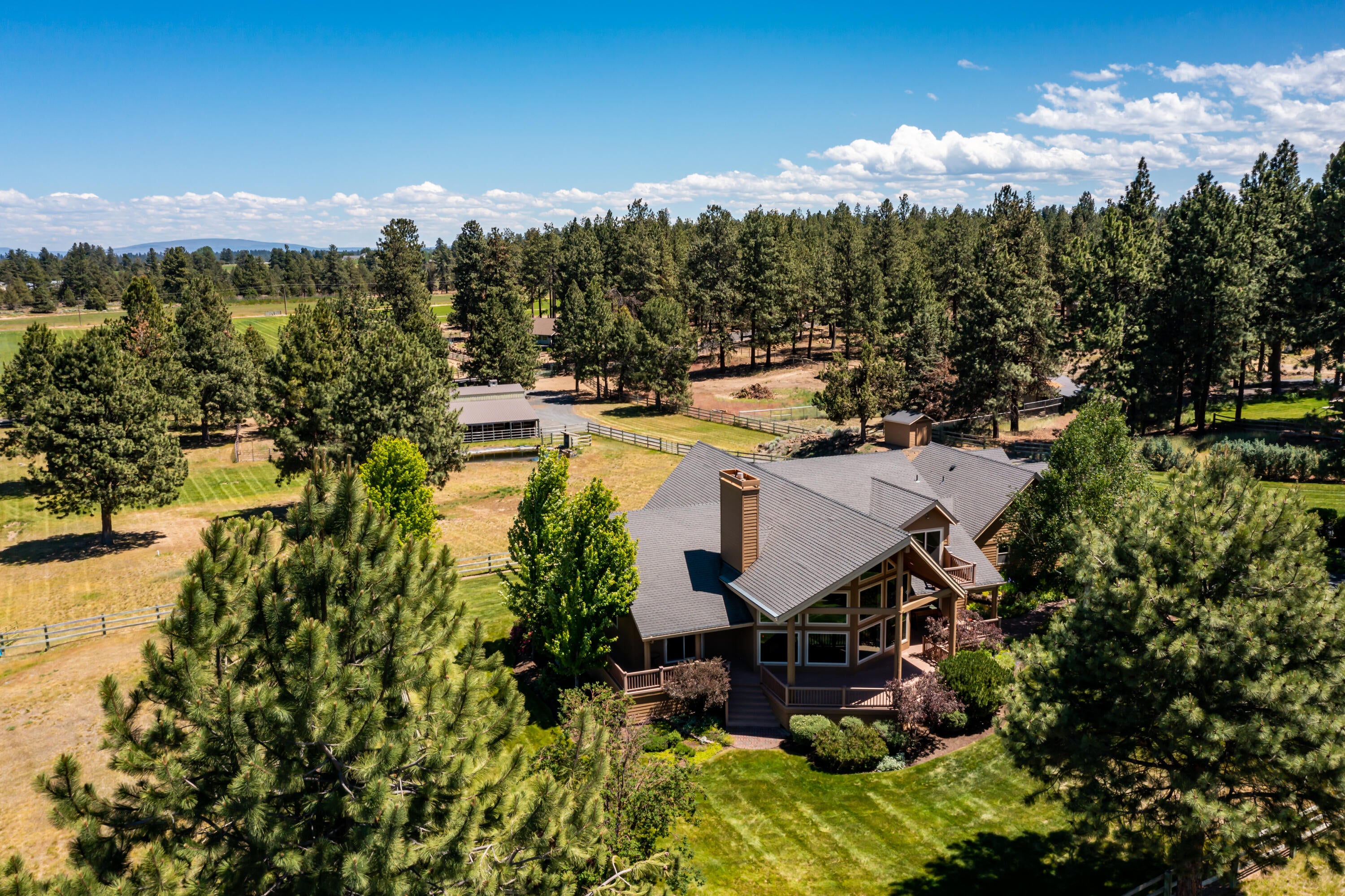 60696 Tekampe Road Bend, OR 97702 - Photo 1 of 61 Aerial view from west to east