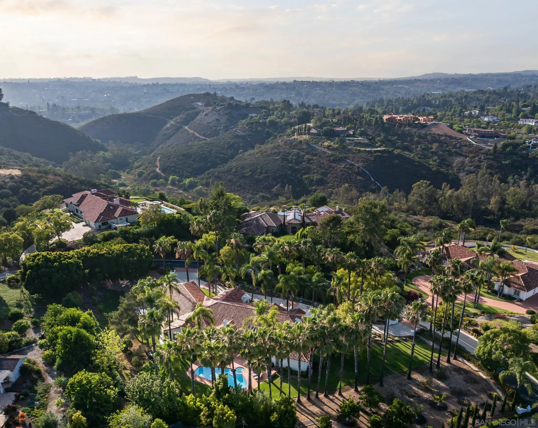 18221 Via Ascenso Rancho Santa Fe, CA 92067 - Photo 34 of 37 a view of a city with mountains in the background